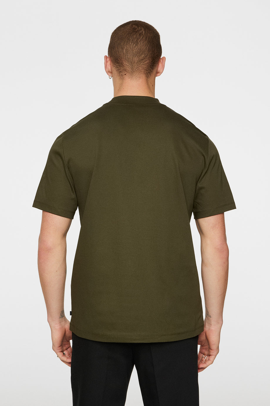 Ace Mock Neck T-Shirt / Forest Green