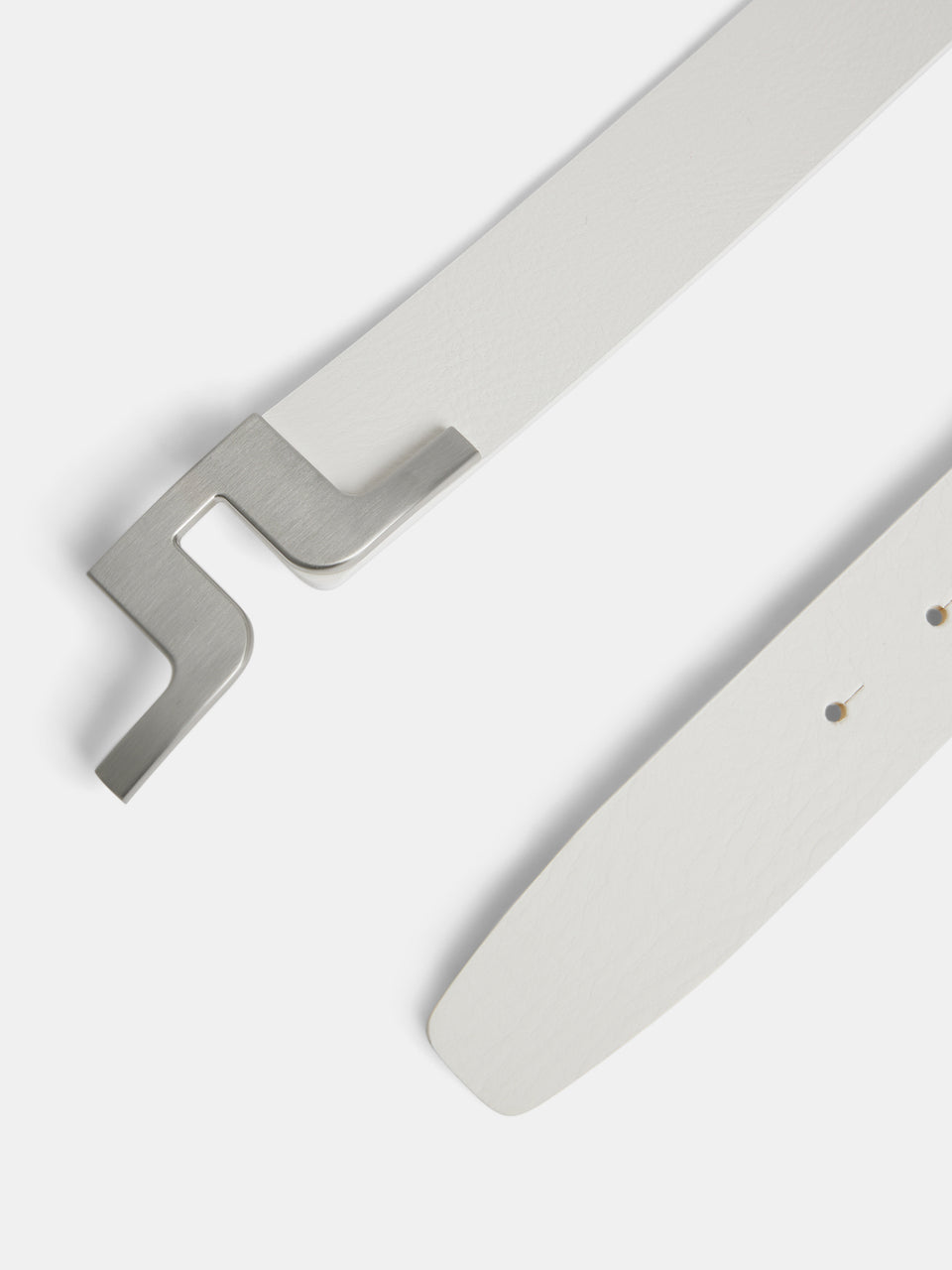 Bridger Leather Belt / White