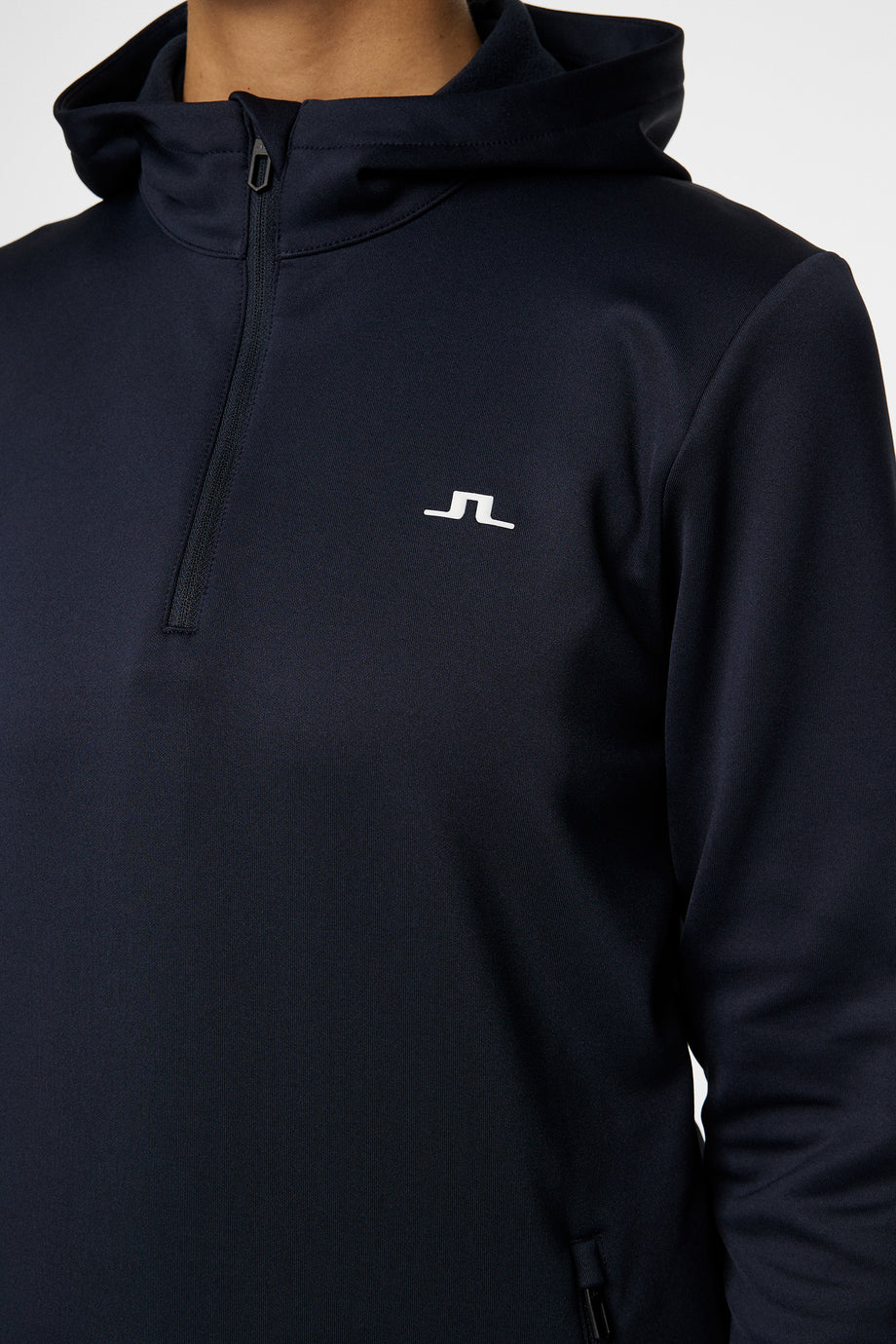 W Aerial Quarter Zip Hood / JL Navy