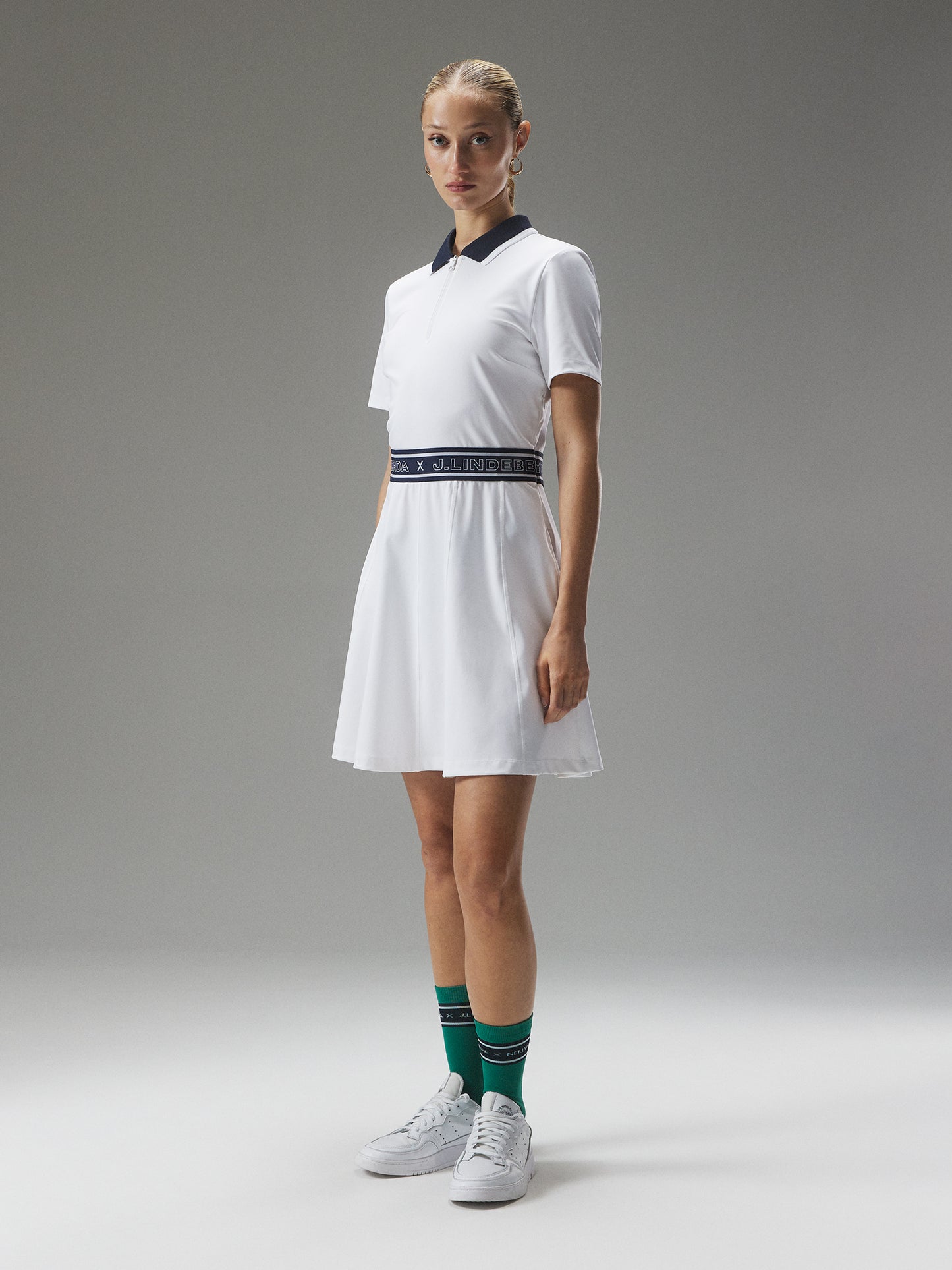 NK Golf Shirt Dress / White