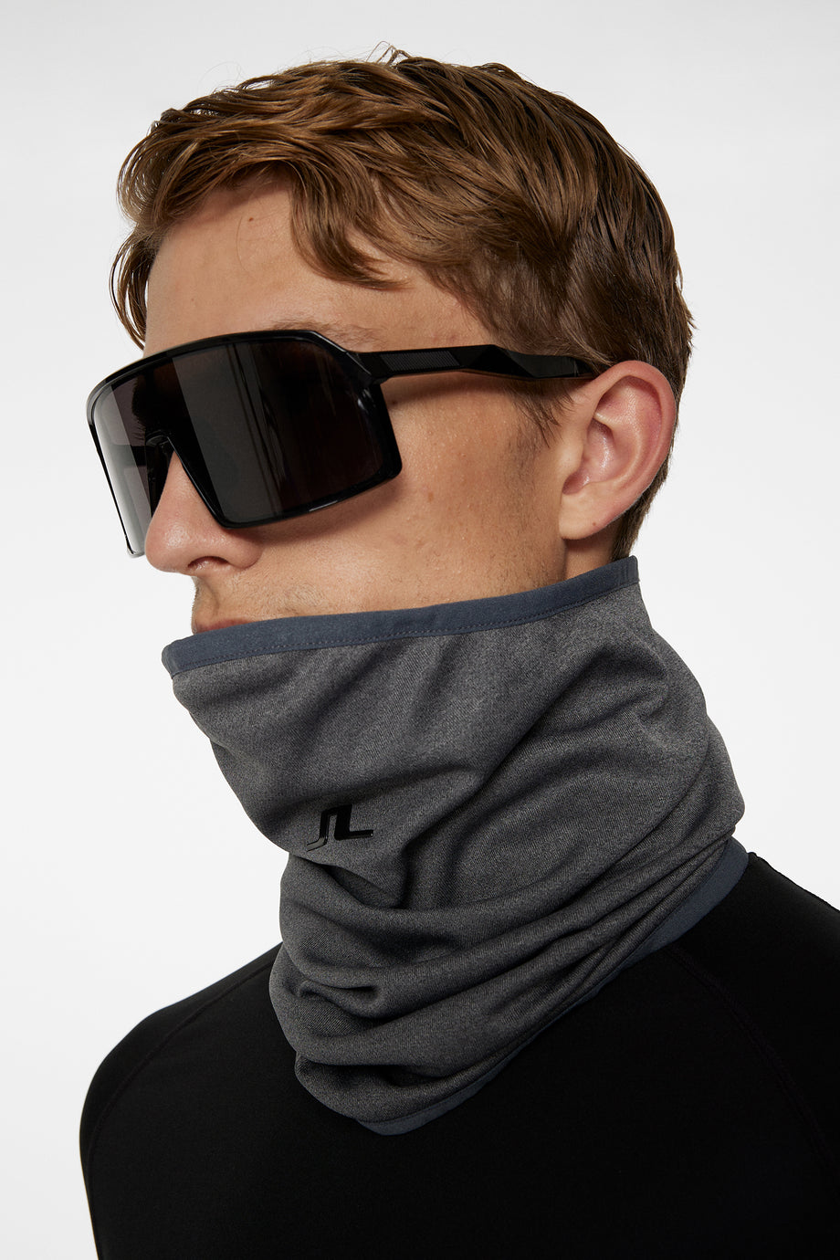 Damian Neck Gaiter / Dark Grey Melange