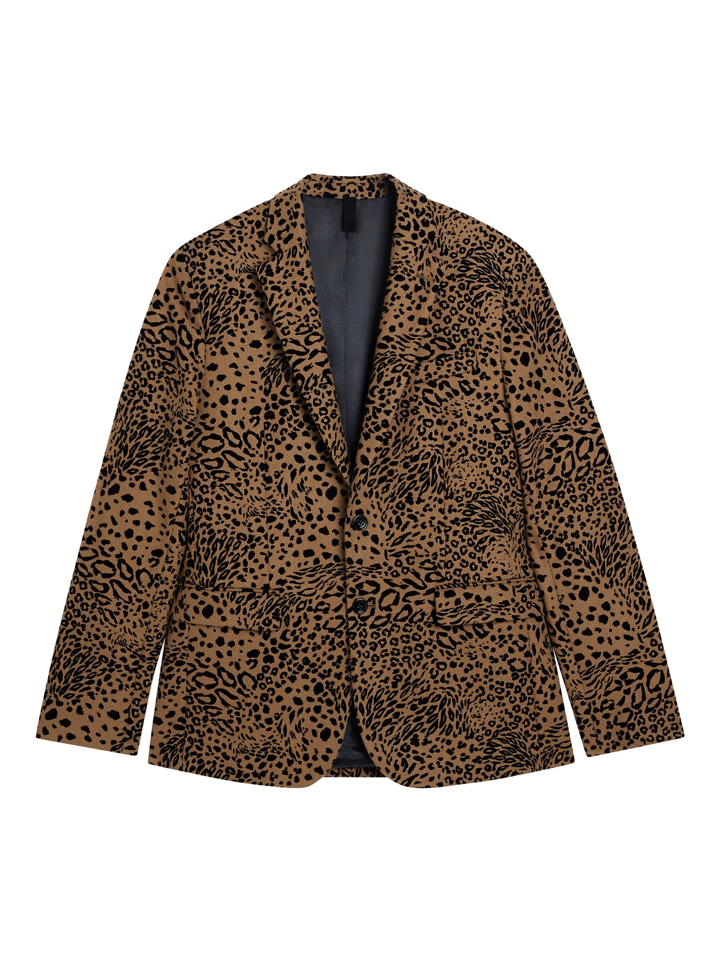 Elton Flock Leopard Blazer / Chipmunk