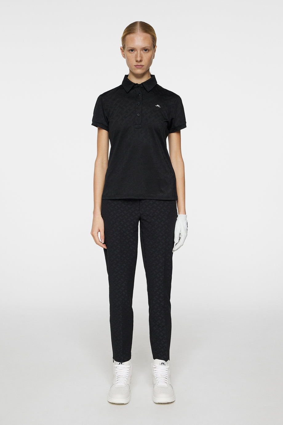 Alaya Jacquard Polo / Black