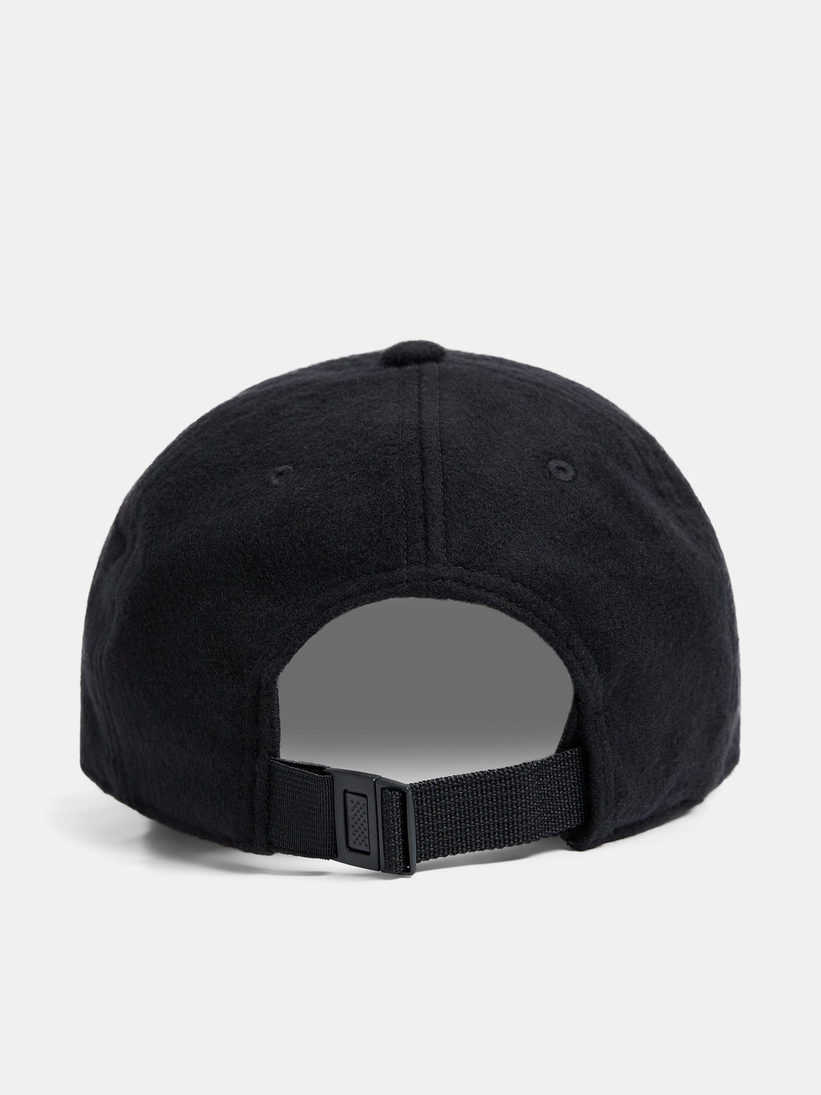 Elijah Flat Wool Logo Cap / Black