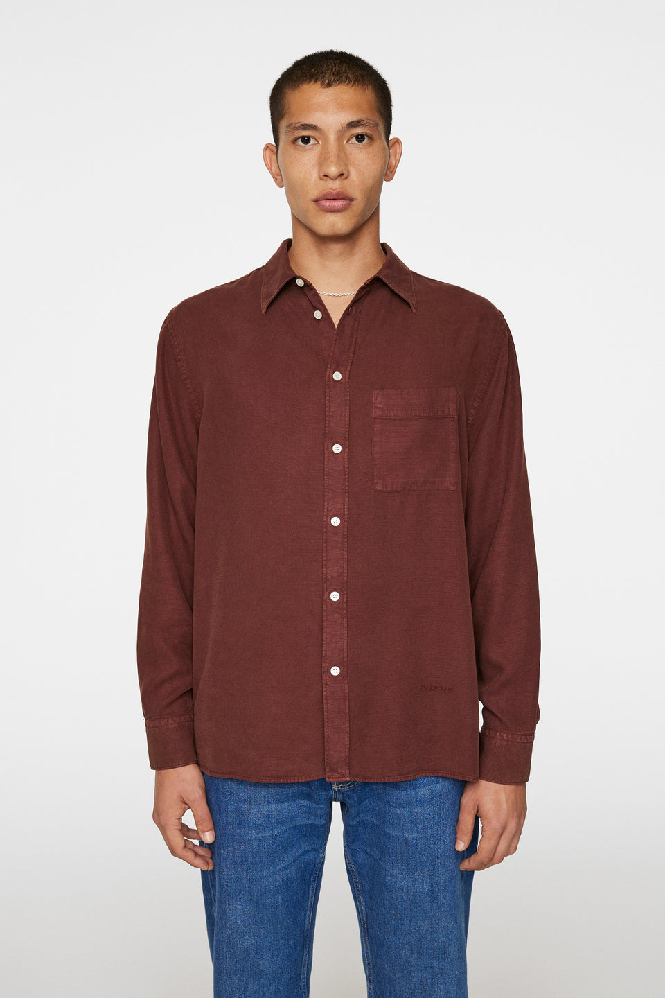 Reg Struct GMD Tencel Shirt / Bitter Chocolate