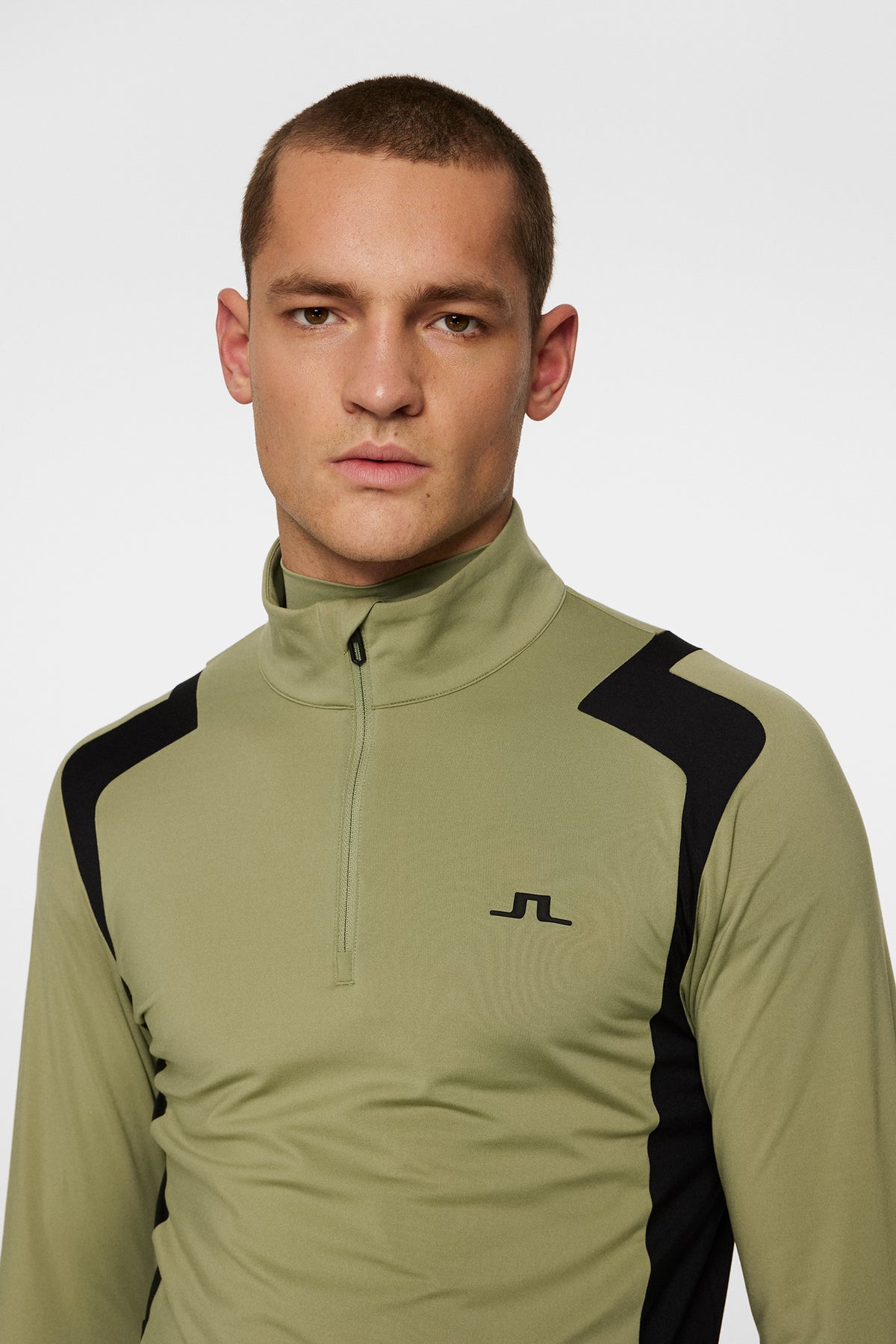 Lukas Quarter Zip Mid Layer / Oil Green