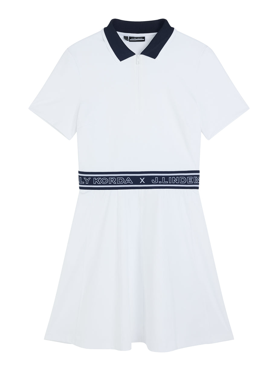 NK Golf Shirt Dress / White