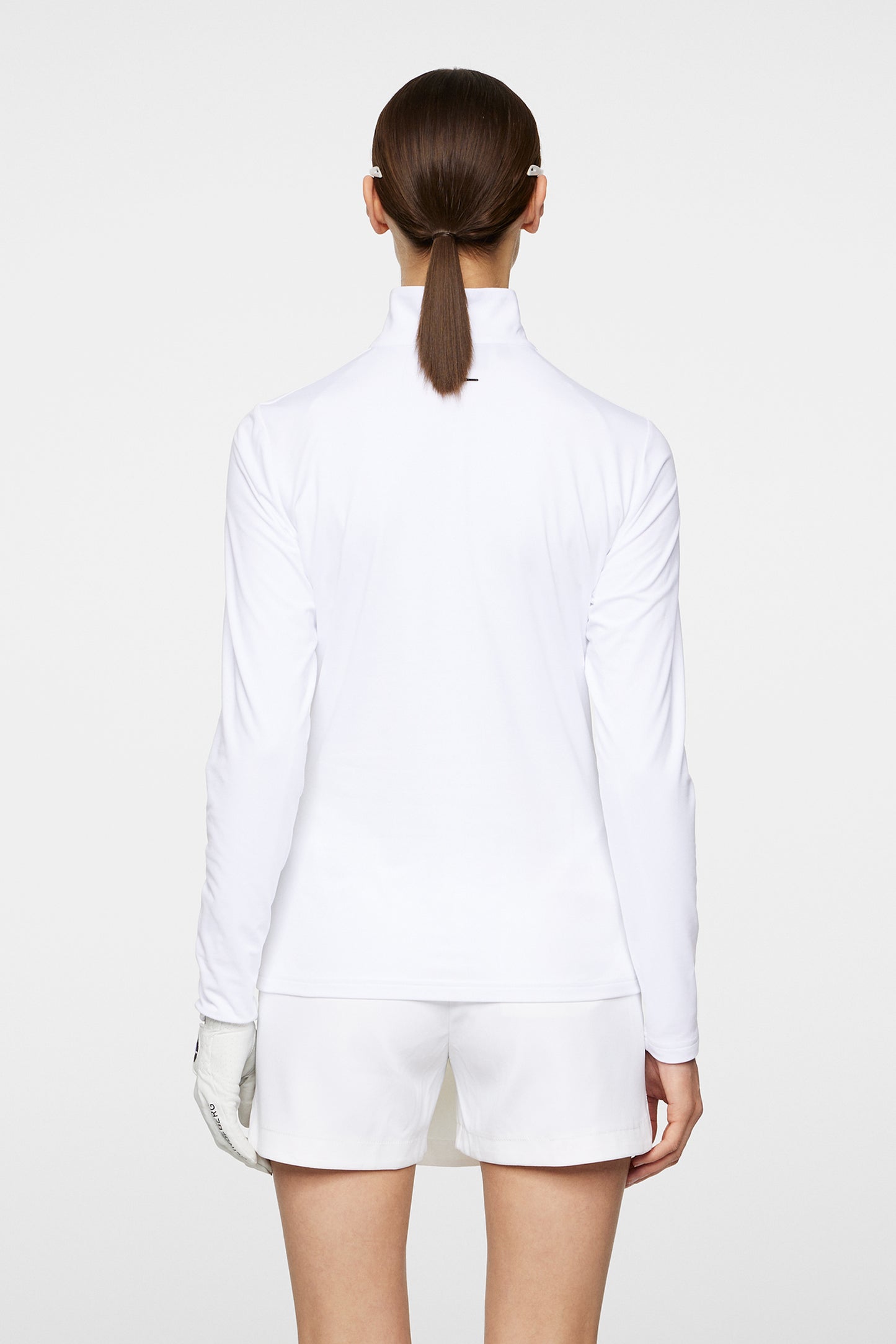 Lina Quarter Zip Mid Layer / White