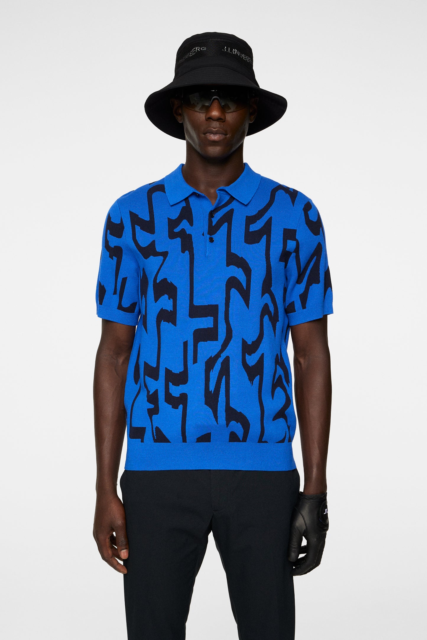 Nate Jacquard Knitted Shirt / Glitch Slice Blue