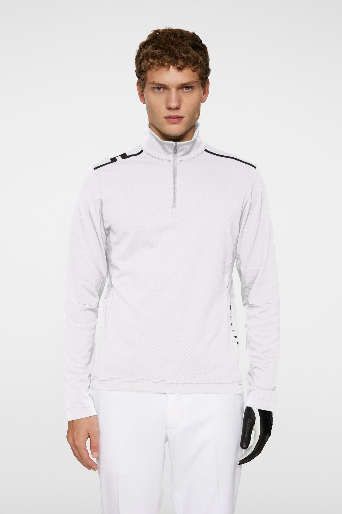 Leon Quarter Zip Mid Layer / White