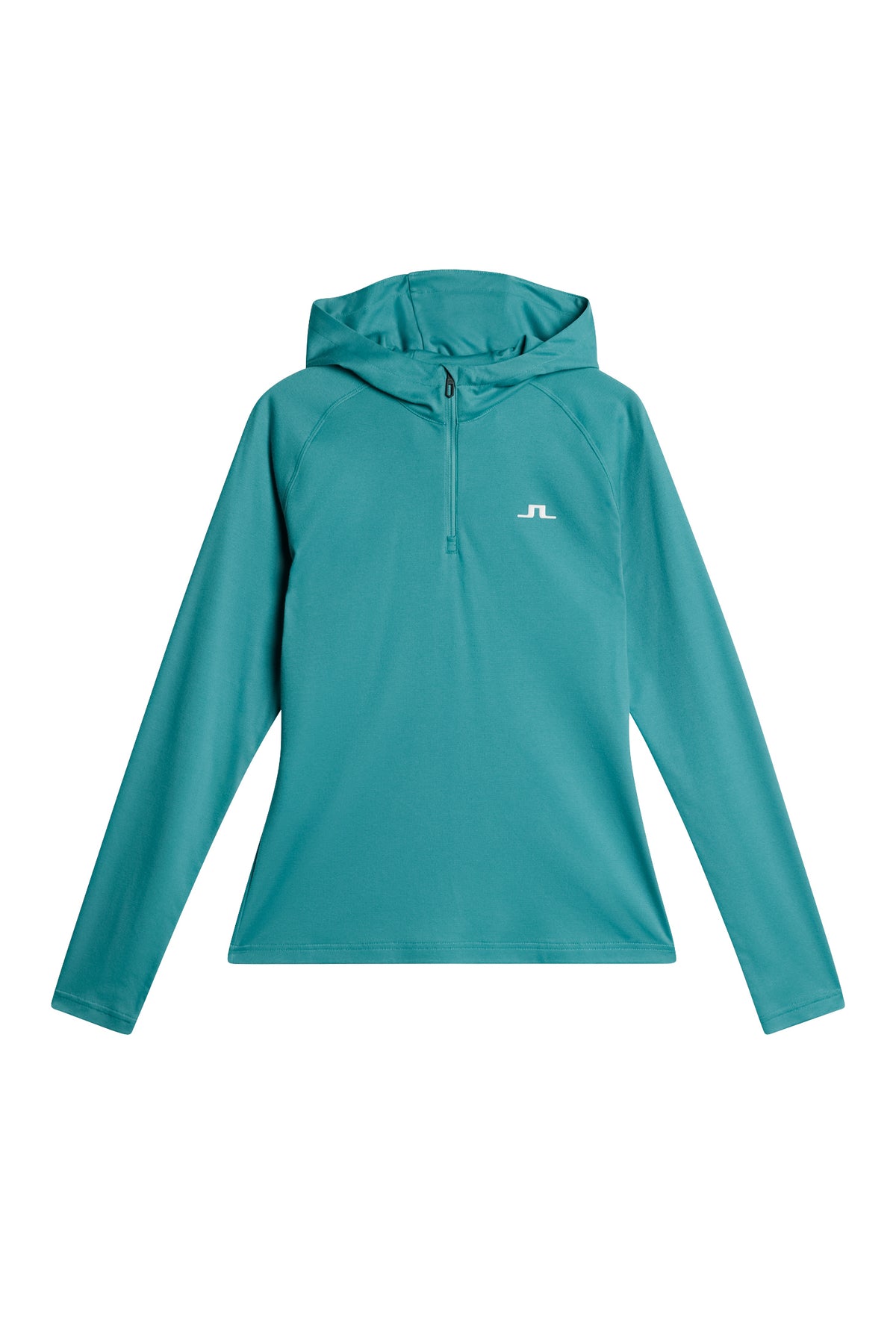 Agnes Quarter Zip Hood / Teal