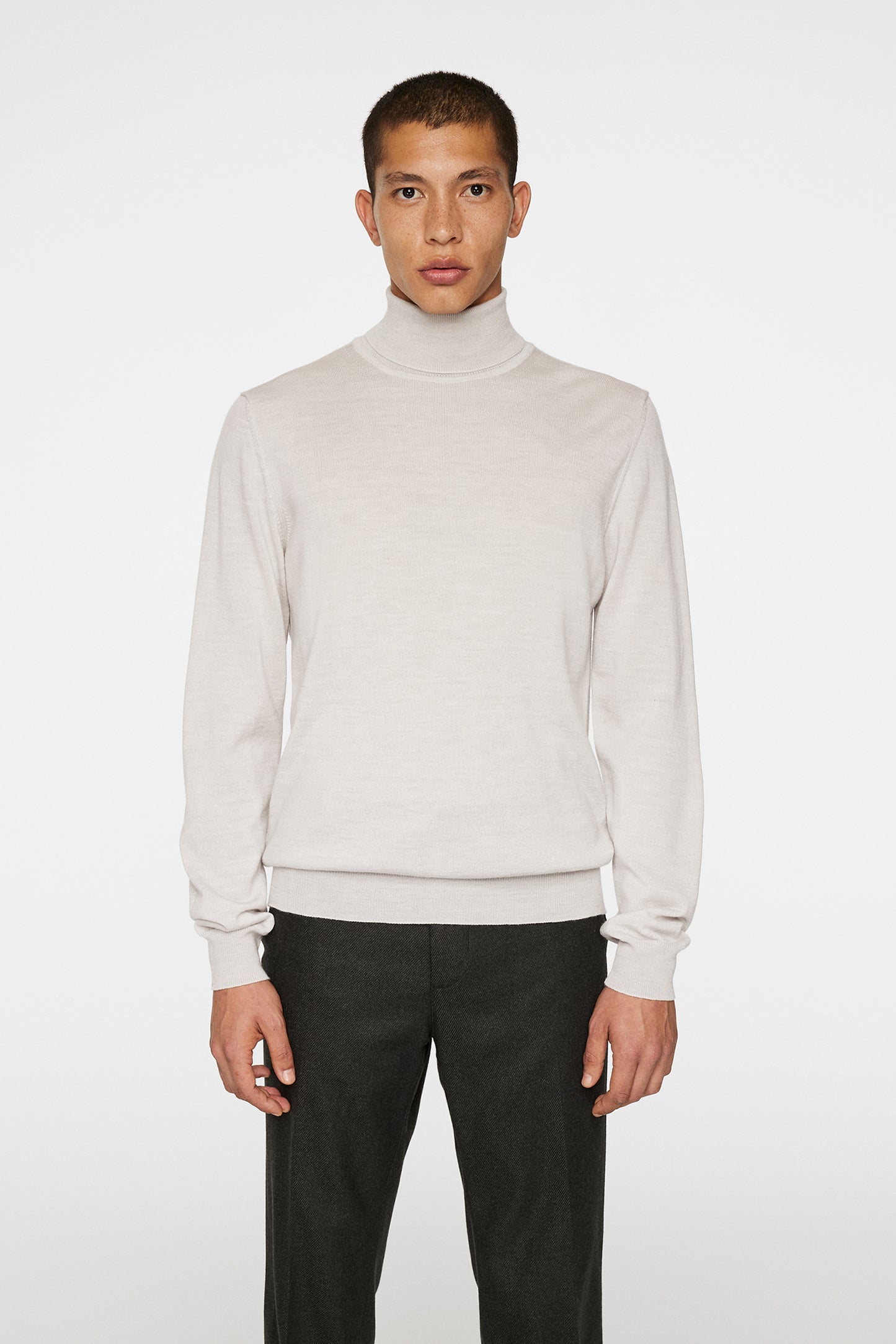 Kaden Merino Turtleneck / Moonbeam Melange