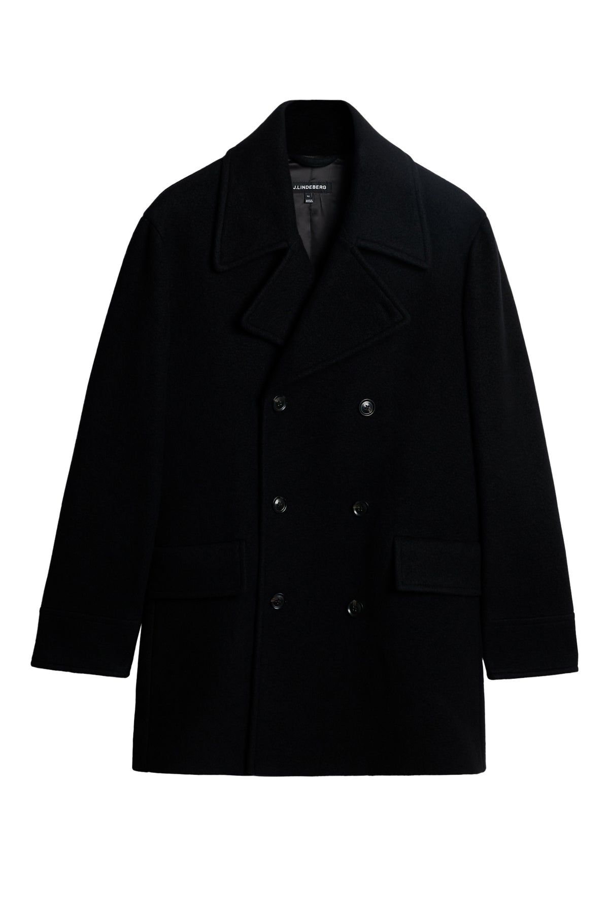 Arno Double Breasted Coat / Black