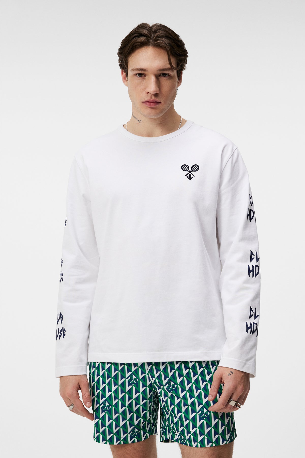 Camilo LS Graphic T-shirt / White