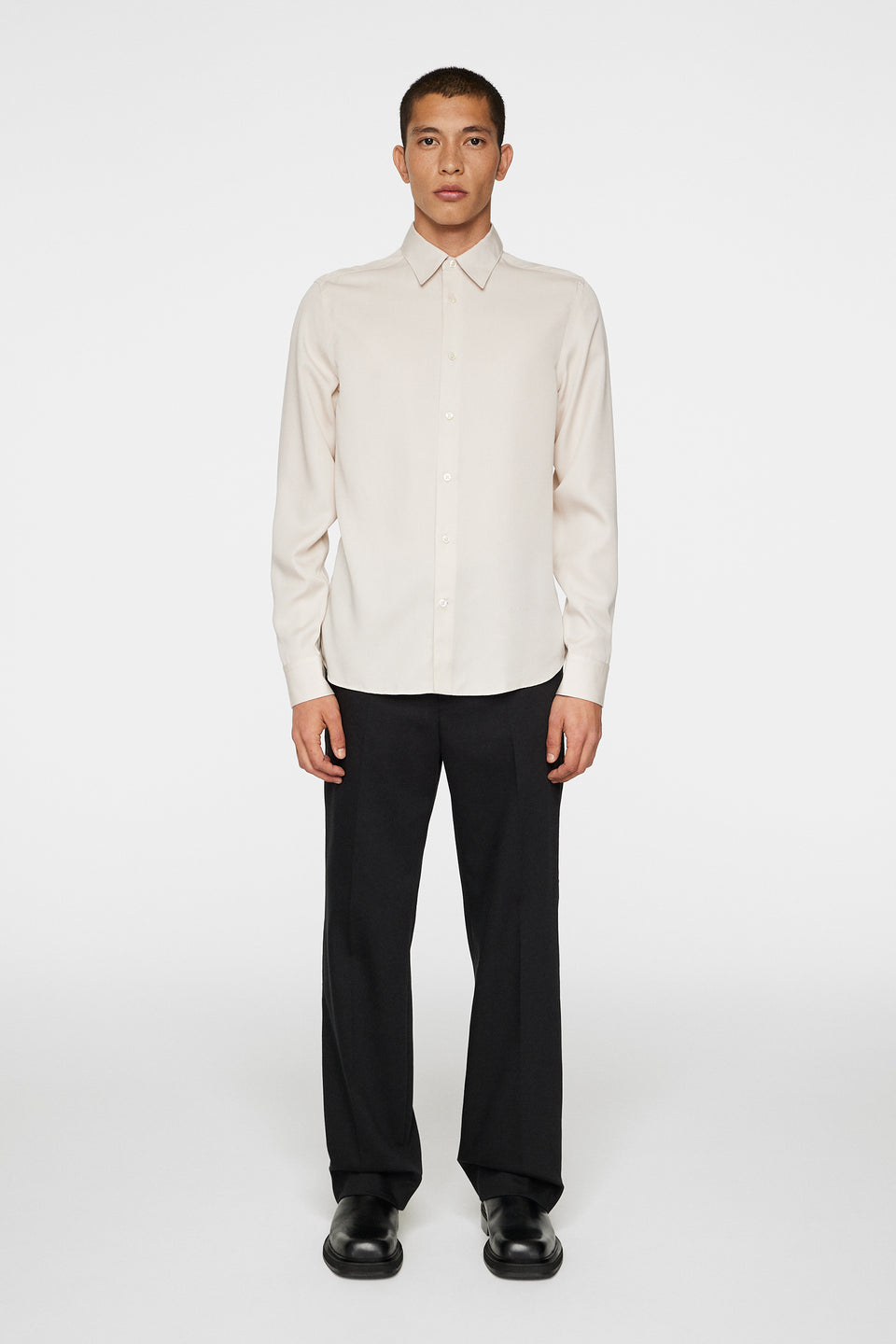 Slim LS Comfort Tencel Shirt / Moonbeam