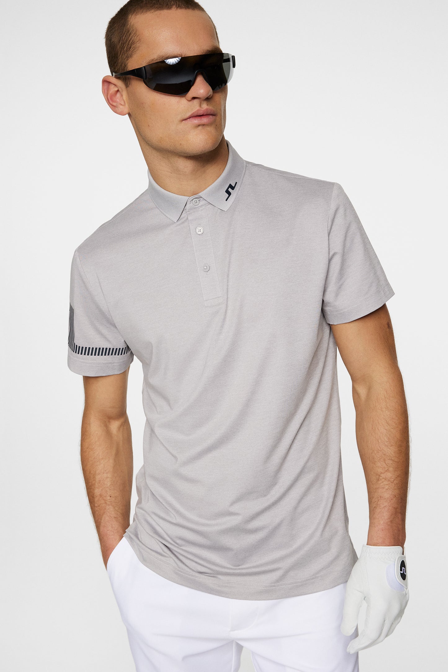 Heath Strike Polo / Light Grey Melange