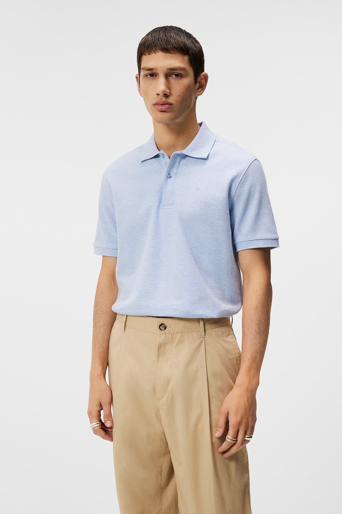 Troy Polo Shirt / Chambray Blue Melange