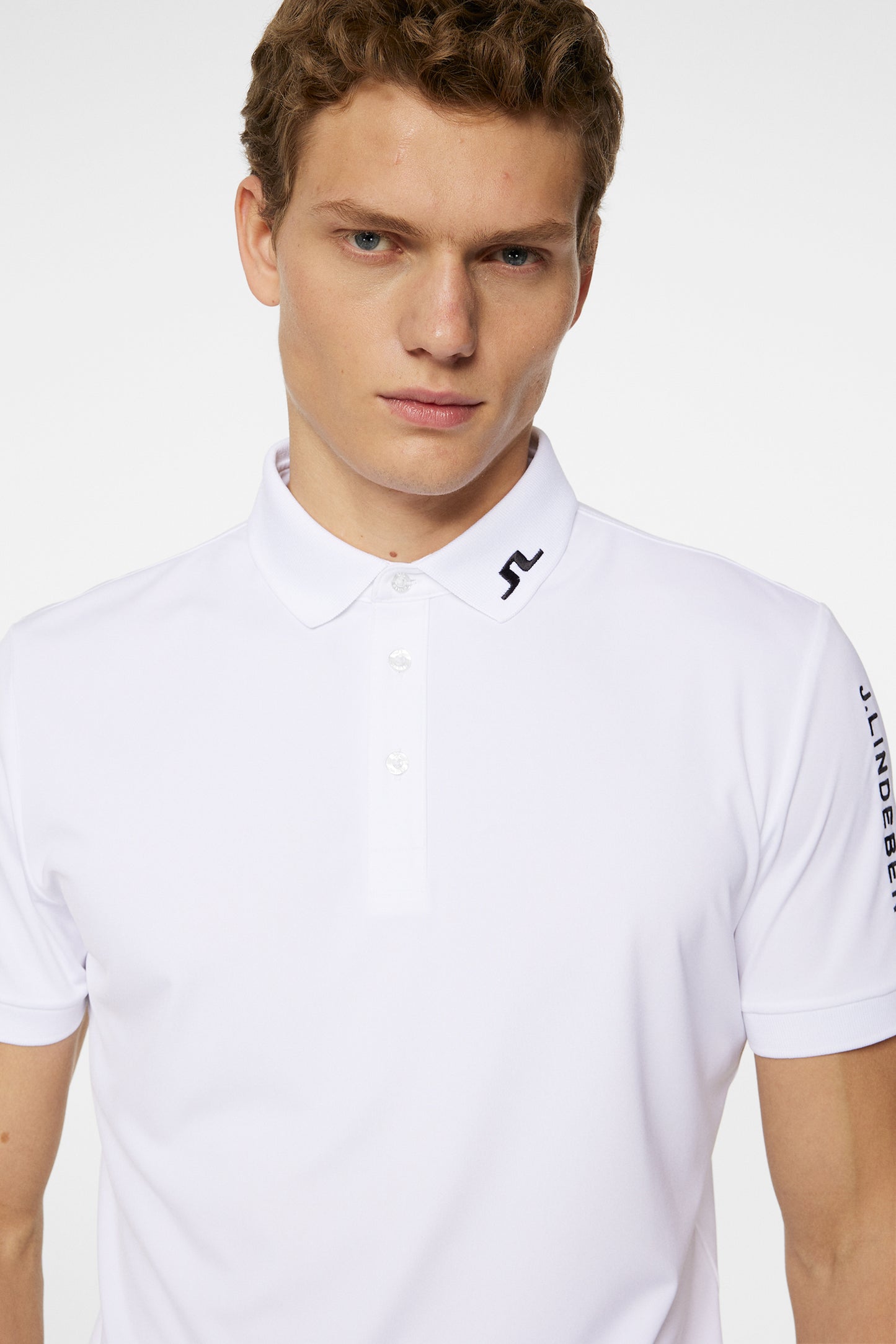 Tour Tech Slim Fit Polo / White