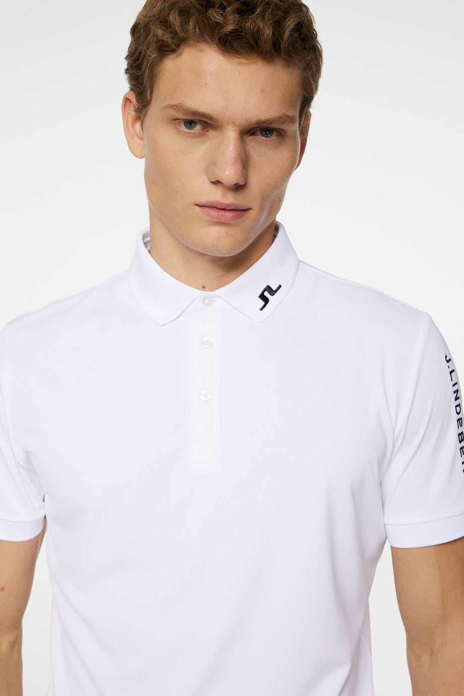 Tour Tech Slim Fit Polo / White