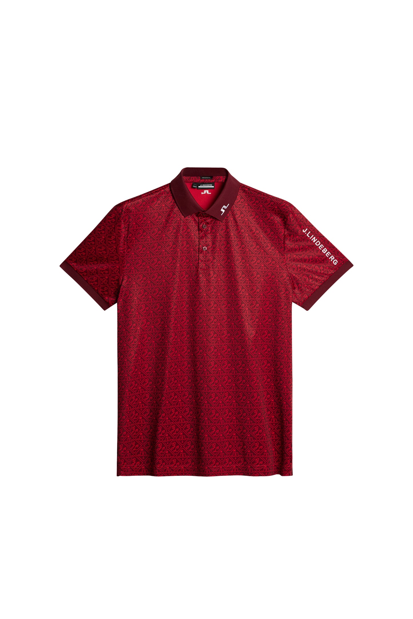 Tour Tech Reg Fit Print Polo / House Of JL Red M