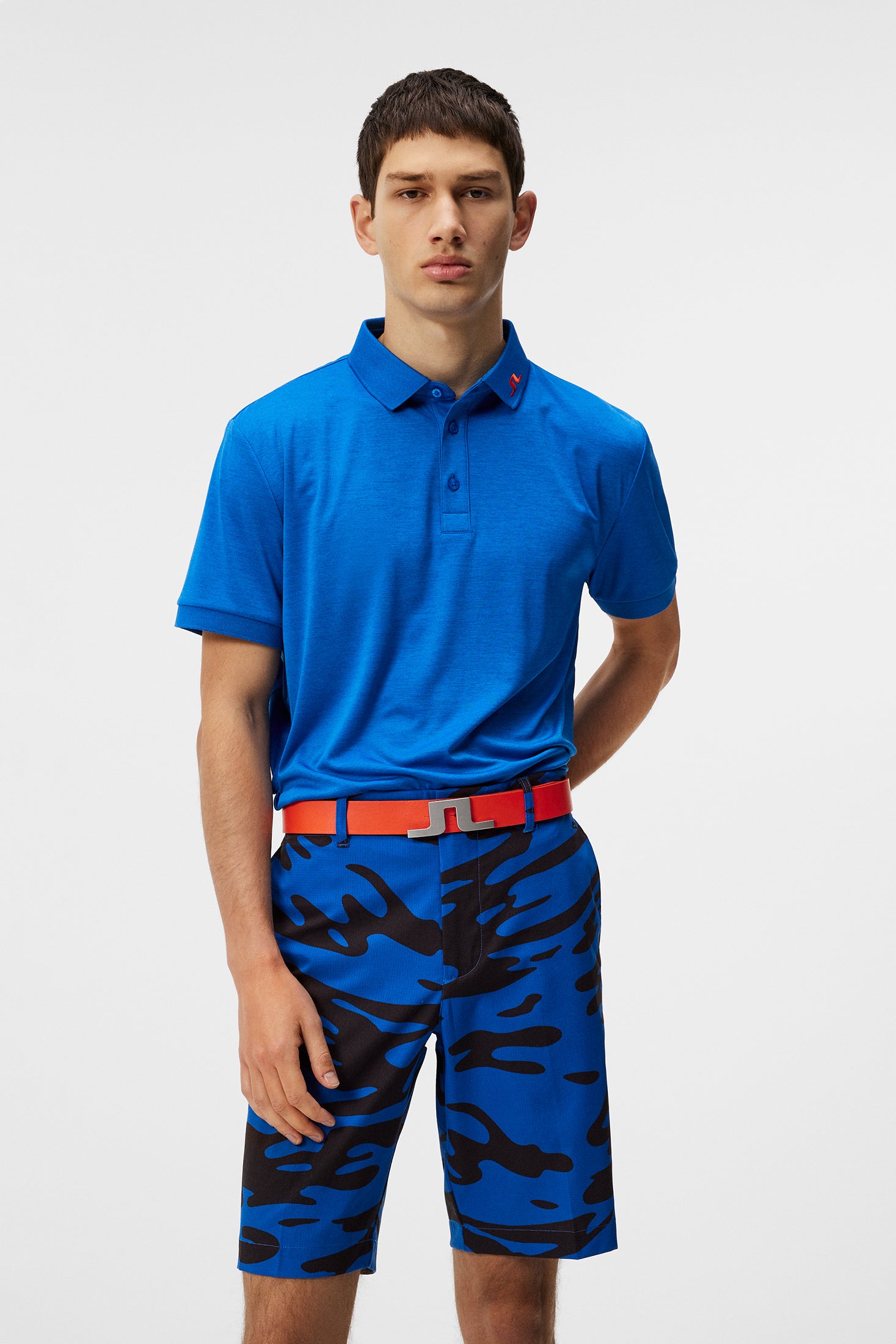 J.Lindeberg Zahara cropped polo shirt - Blue