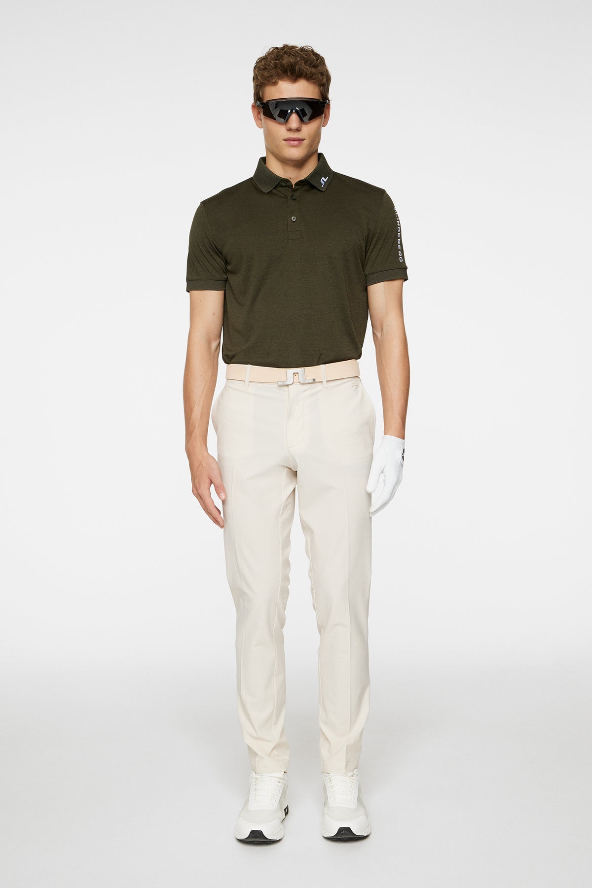 Tour Tech Slim Fit Polo / Forest Green Melange