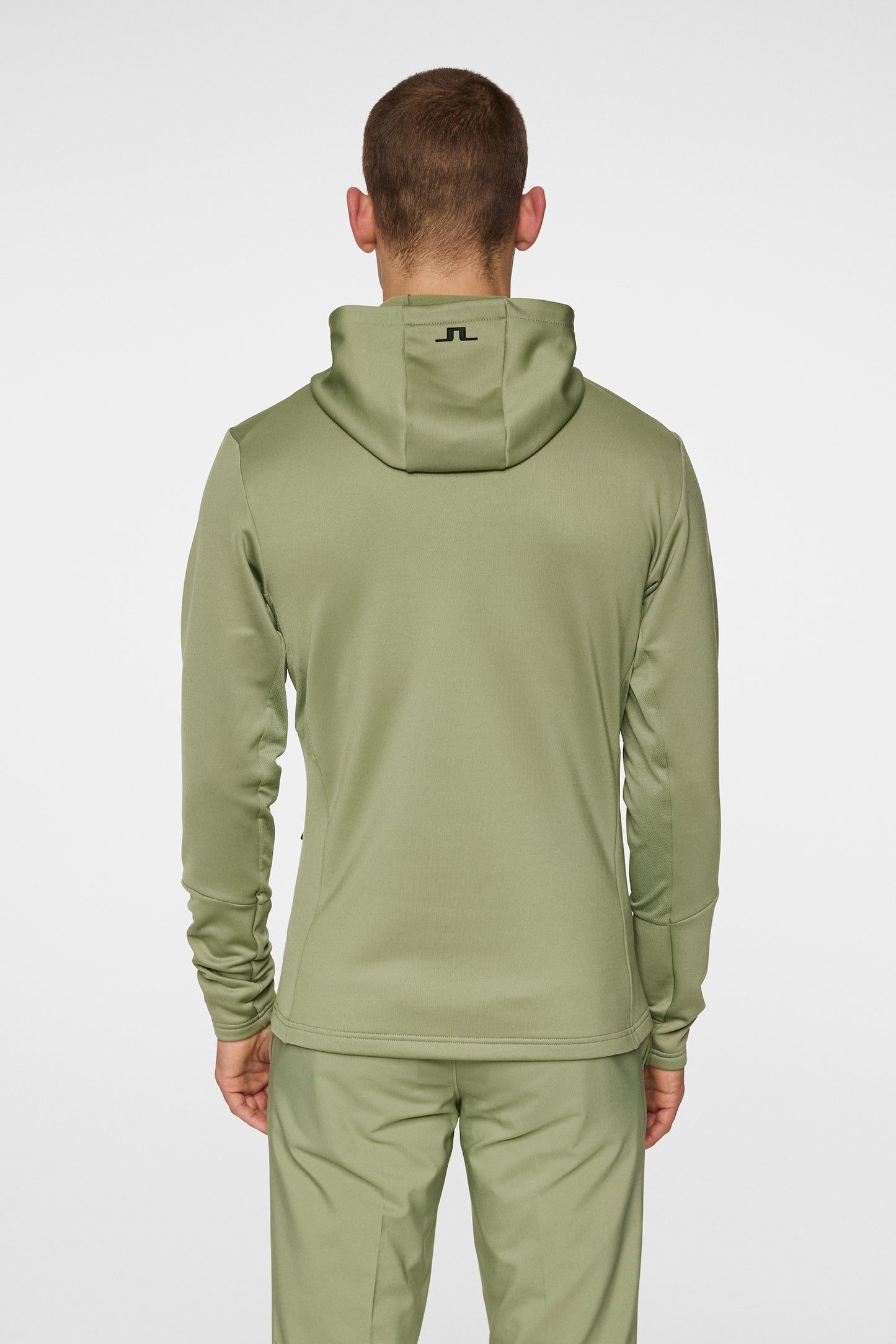 Aerial Quarter Zip Hood / Oil Green