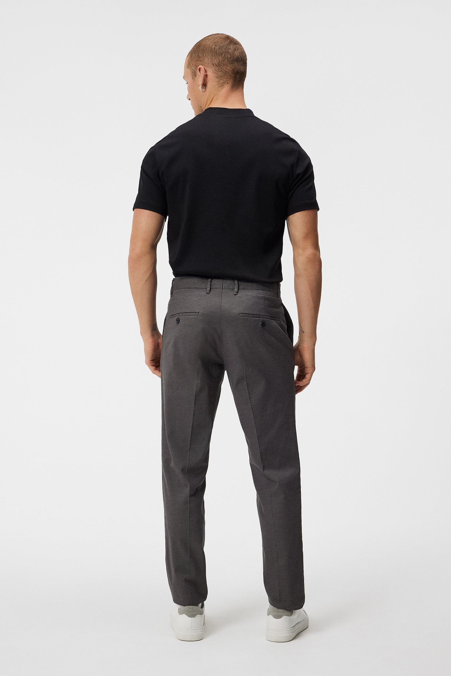Buy Arrow Grey Regular Fit Texture Trousers for Mens Online @ Tata CLiQ