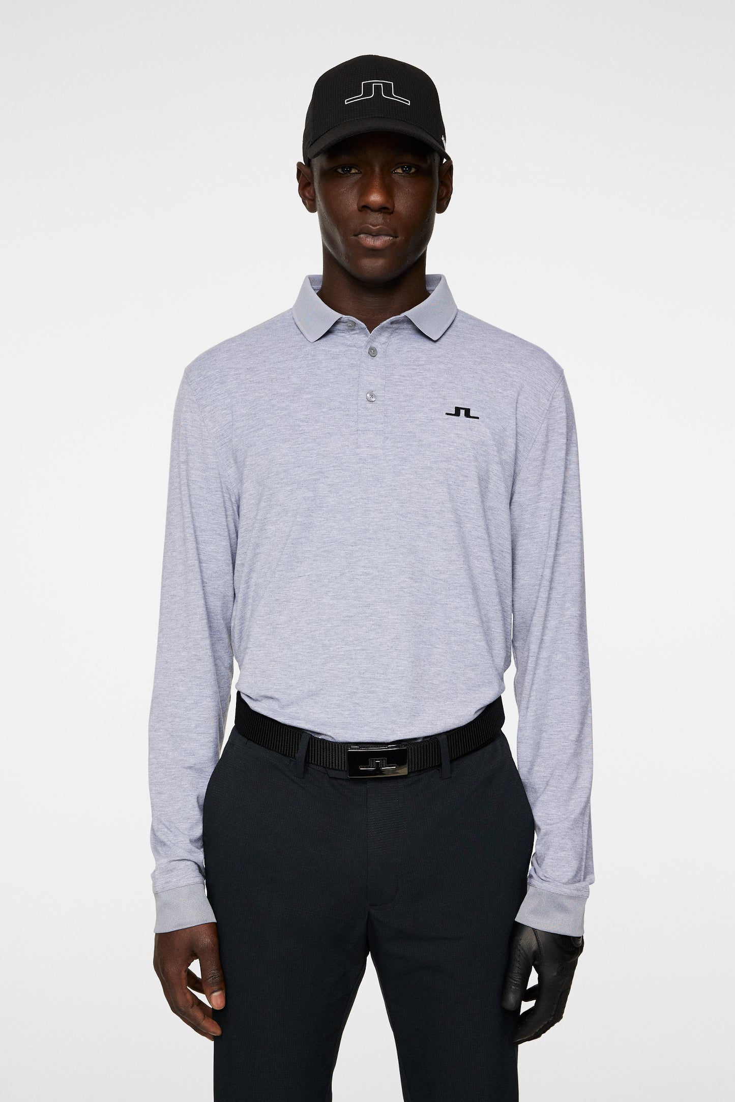 Florian LS Polo / Medium Grey Melange