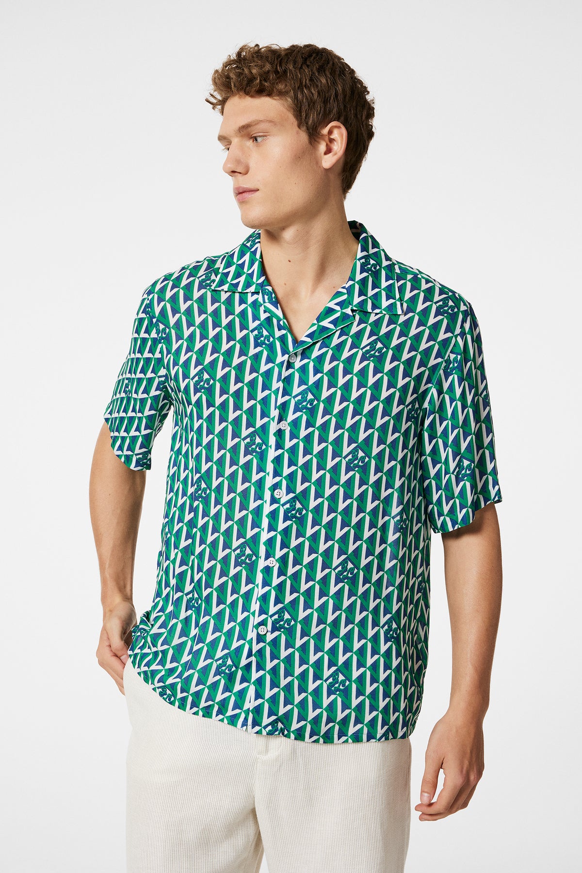 Donso Airy Island Geo Shirt / Island Geo Jellybean