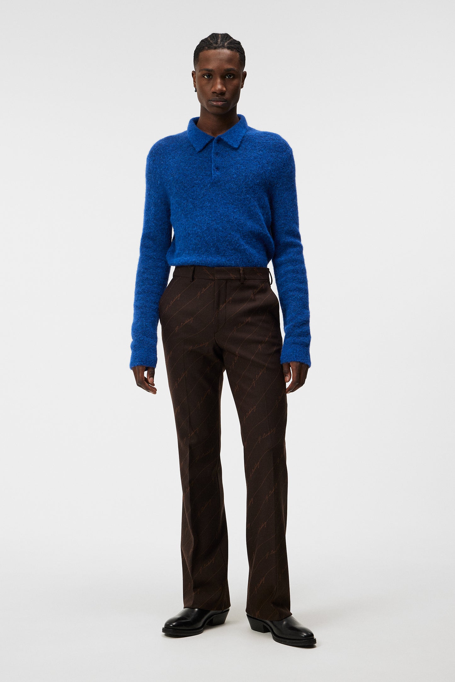 Hayden Hairy Polo Knit / Surf the Web – J.Lindeberg