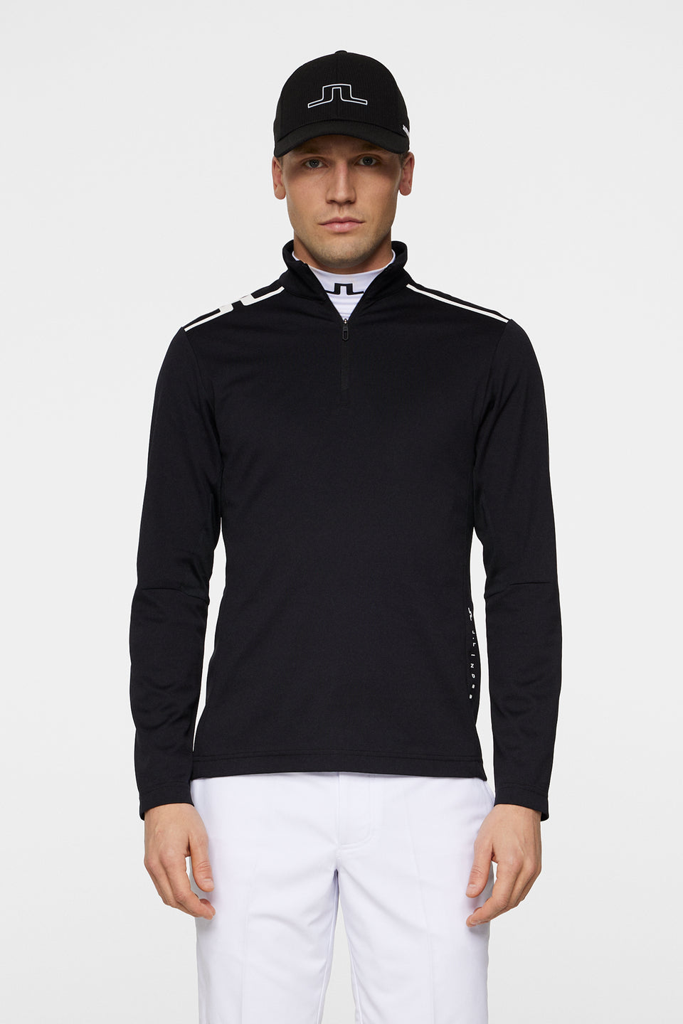 Leon Quarter Zip Mid Layer / Black