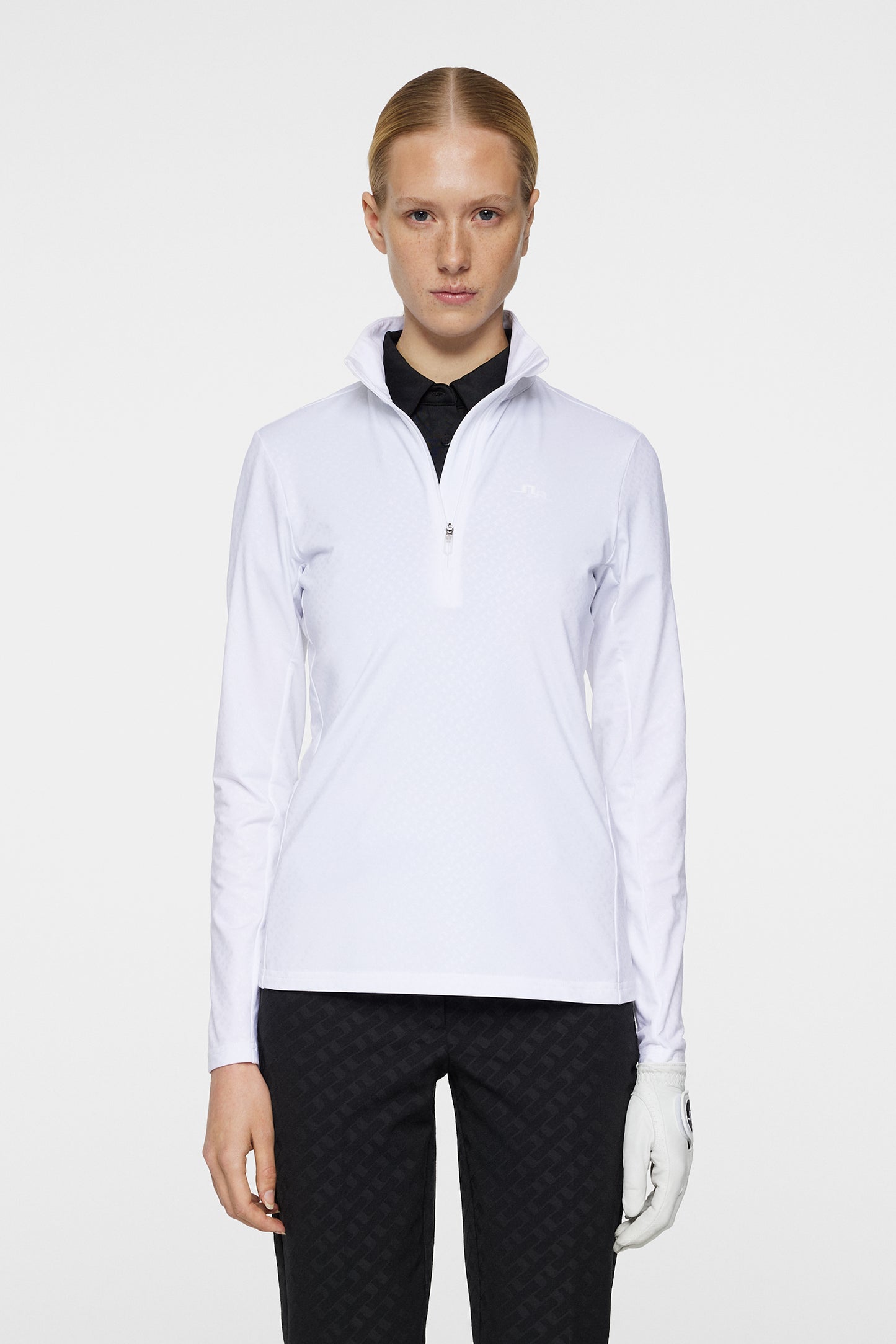 Lauryn Quarter Zip Mid Layer / White