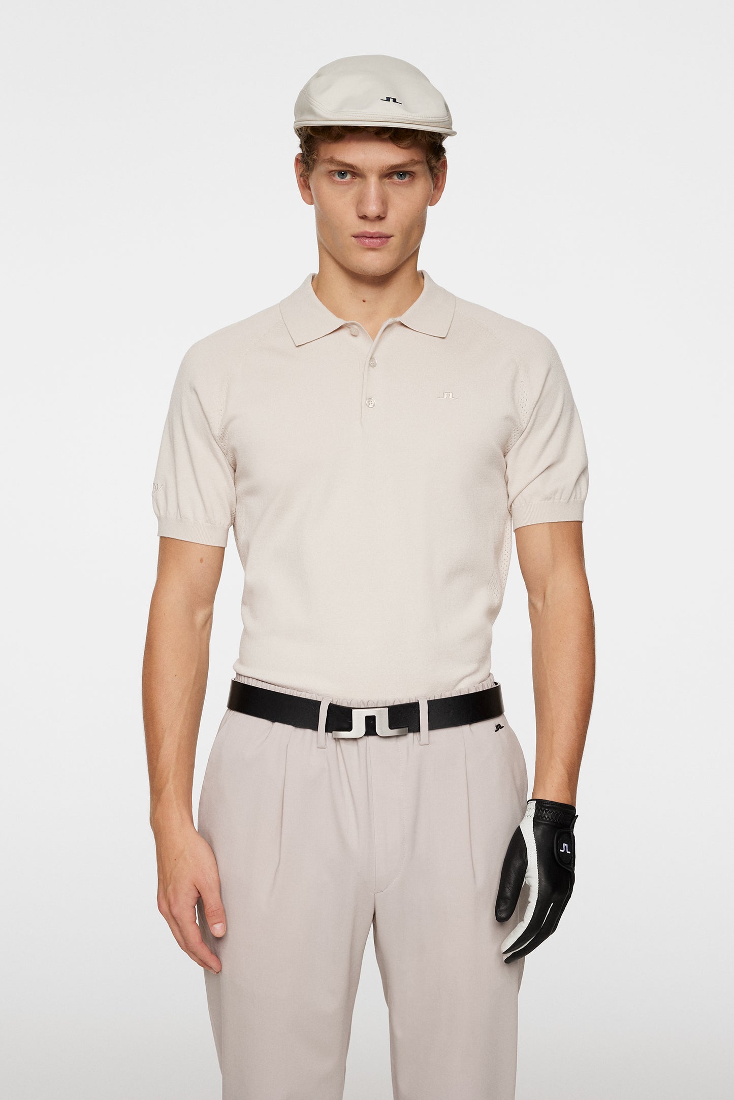 Martin Knit Polo / Moonbeam