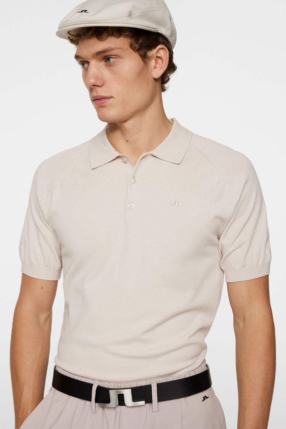 Martin Knit Polo / Moonbeam