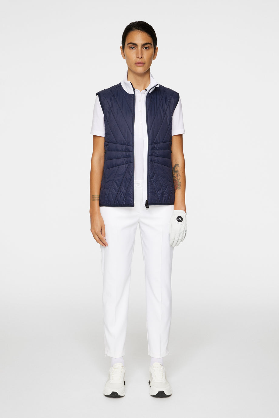 Holma Quilt Hybrid Vest / JL Navy