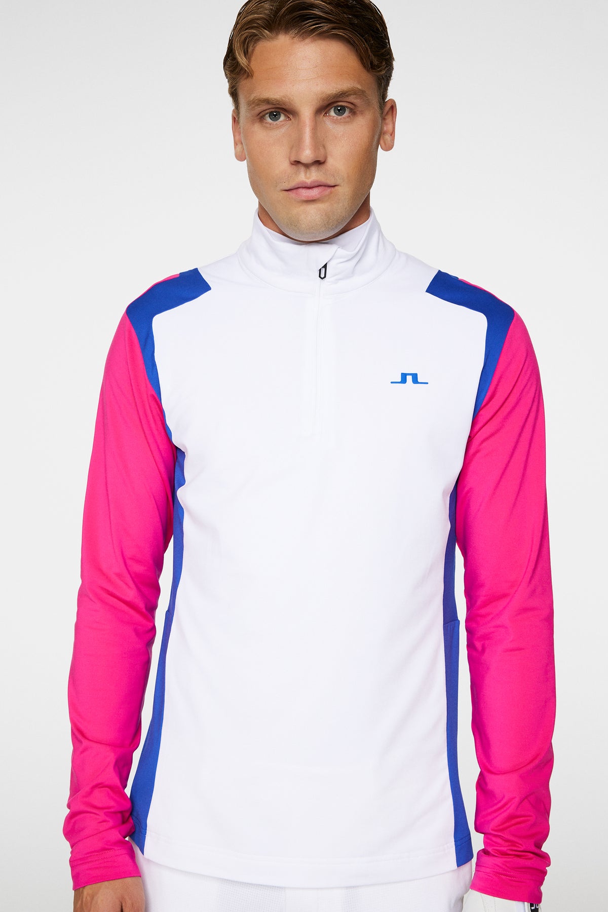 Lukas Quarter Zip Mid Layer / Pink Peacock