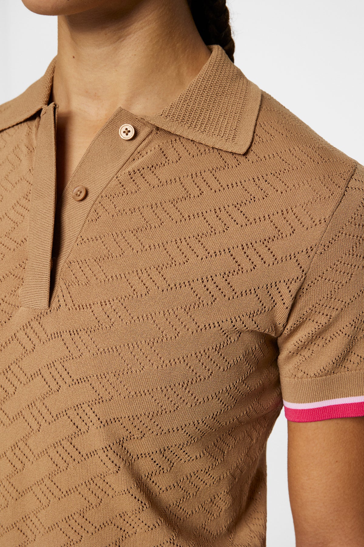 Lomi Knitted Polo Shirt / Tigers Eye