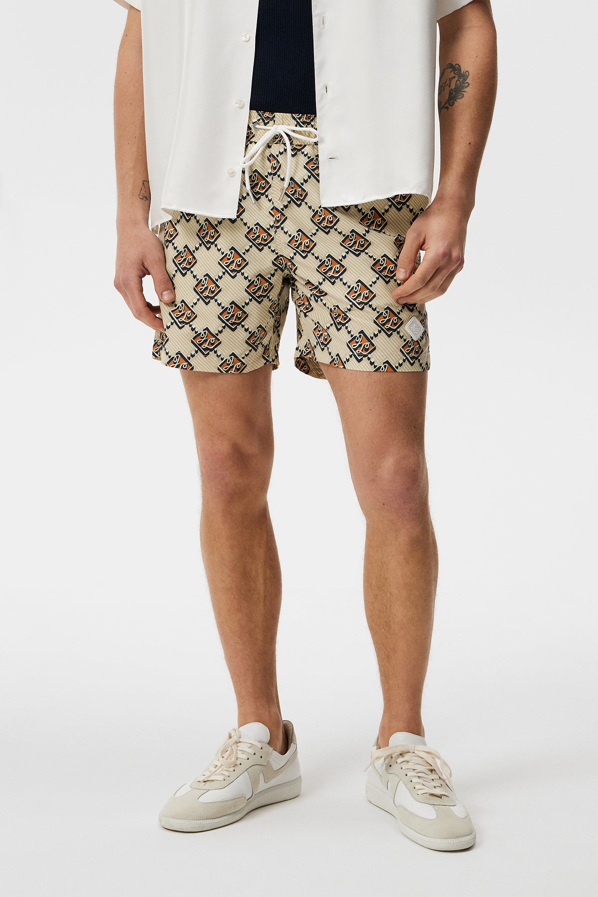 Louis Vuitton Monogram Bandana Baggy Fit Denim Shorts Indigo/White