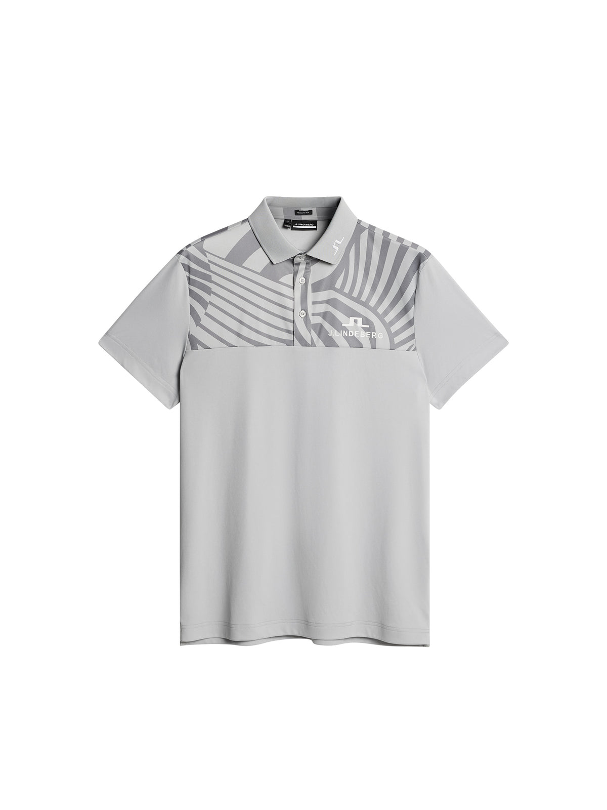 Jeff Tour Golf Polo / Light Grey Melange