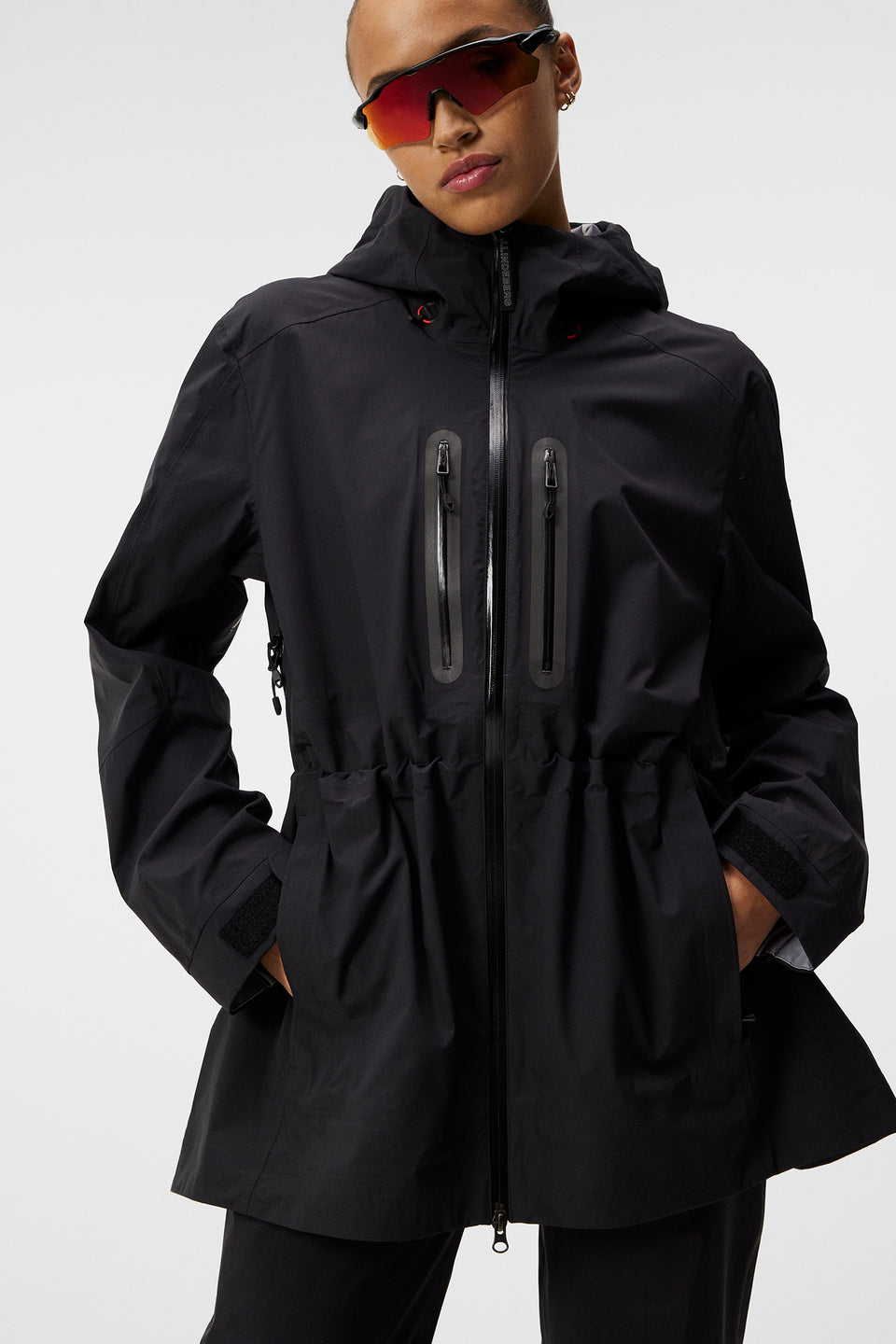 J.Lindeberg Women's Crystal Hoodie Jacket (Activewear,Jackets)