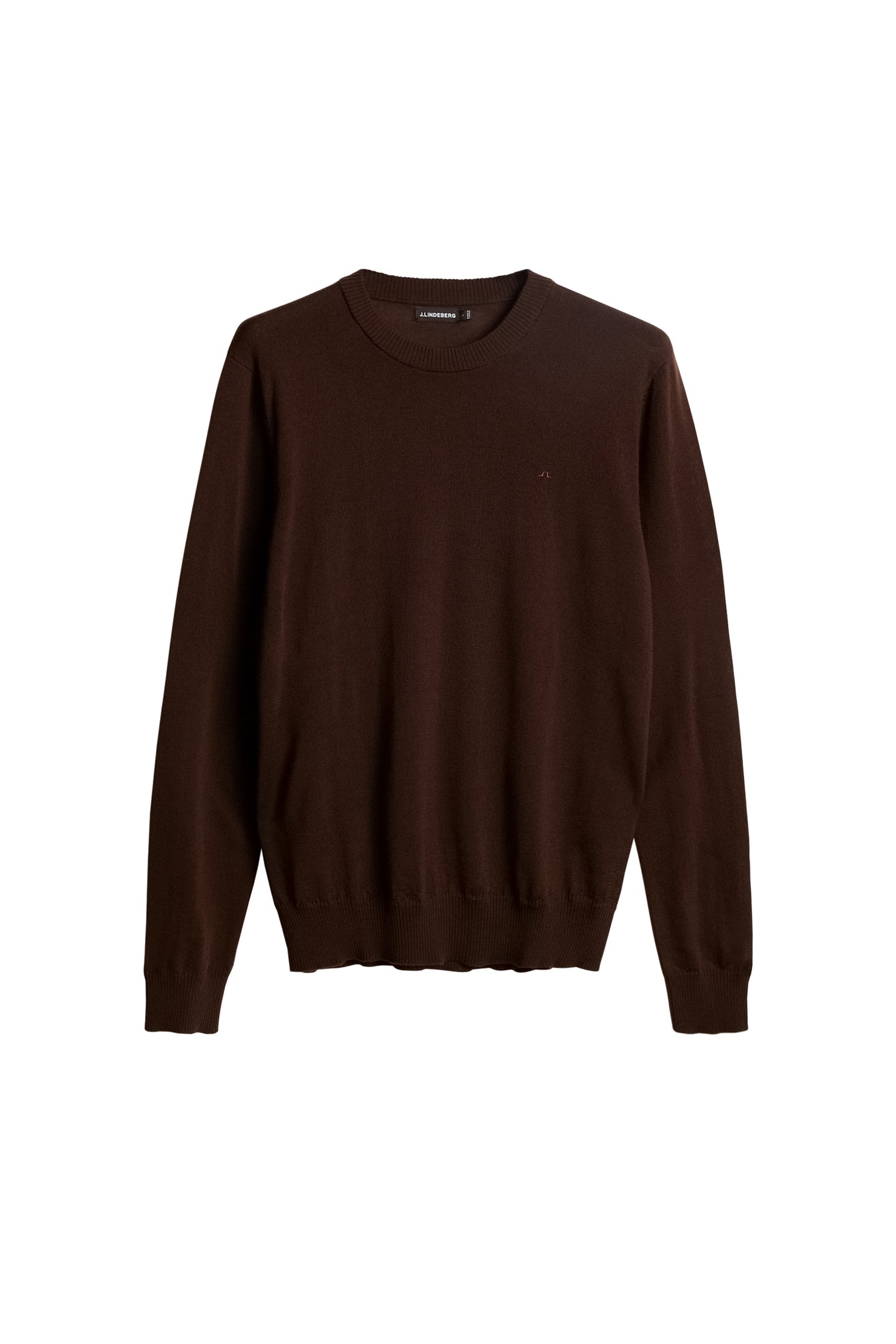 Keane Merino Crew Neck Sweater / Bitter Chocolate