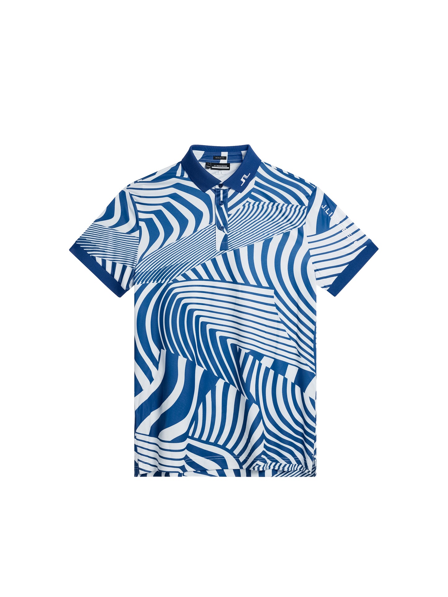 Tour Tech Reg Fit Print Polo / Dazzle Wave Estate