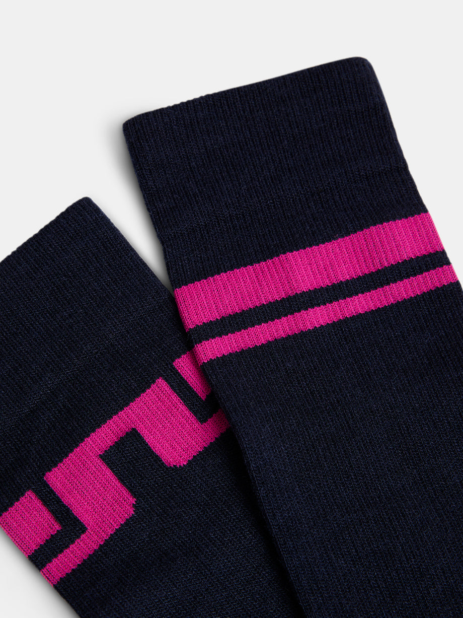 Mike Ski Wool Sock / JL Navy