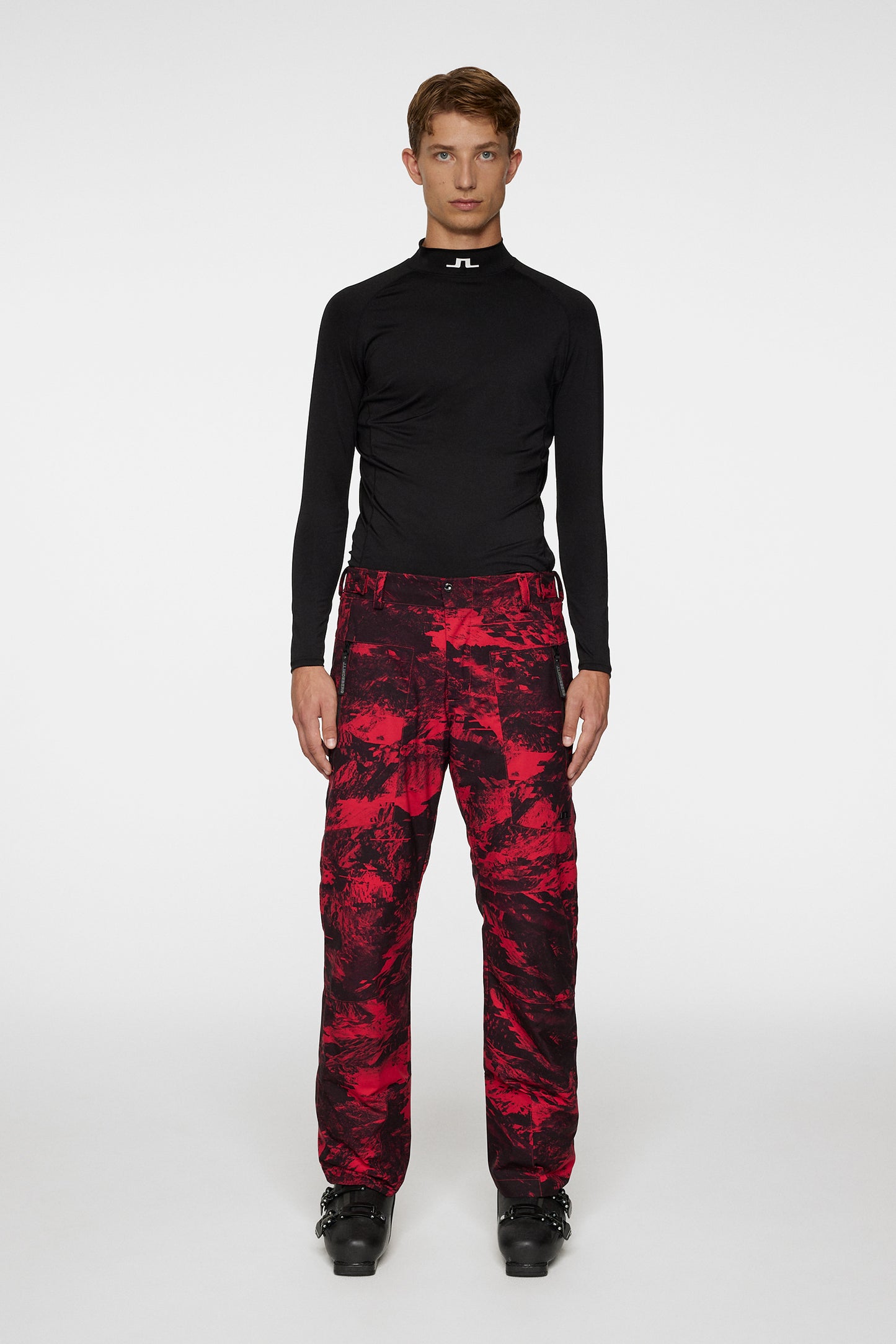 Clarke Pant Printed / Mountain Glitch Red