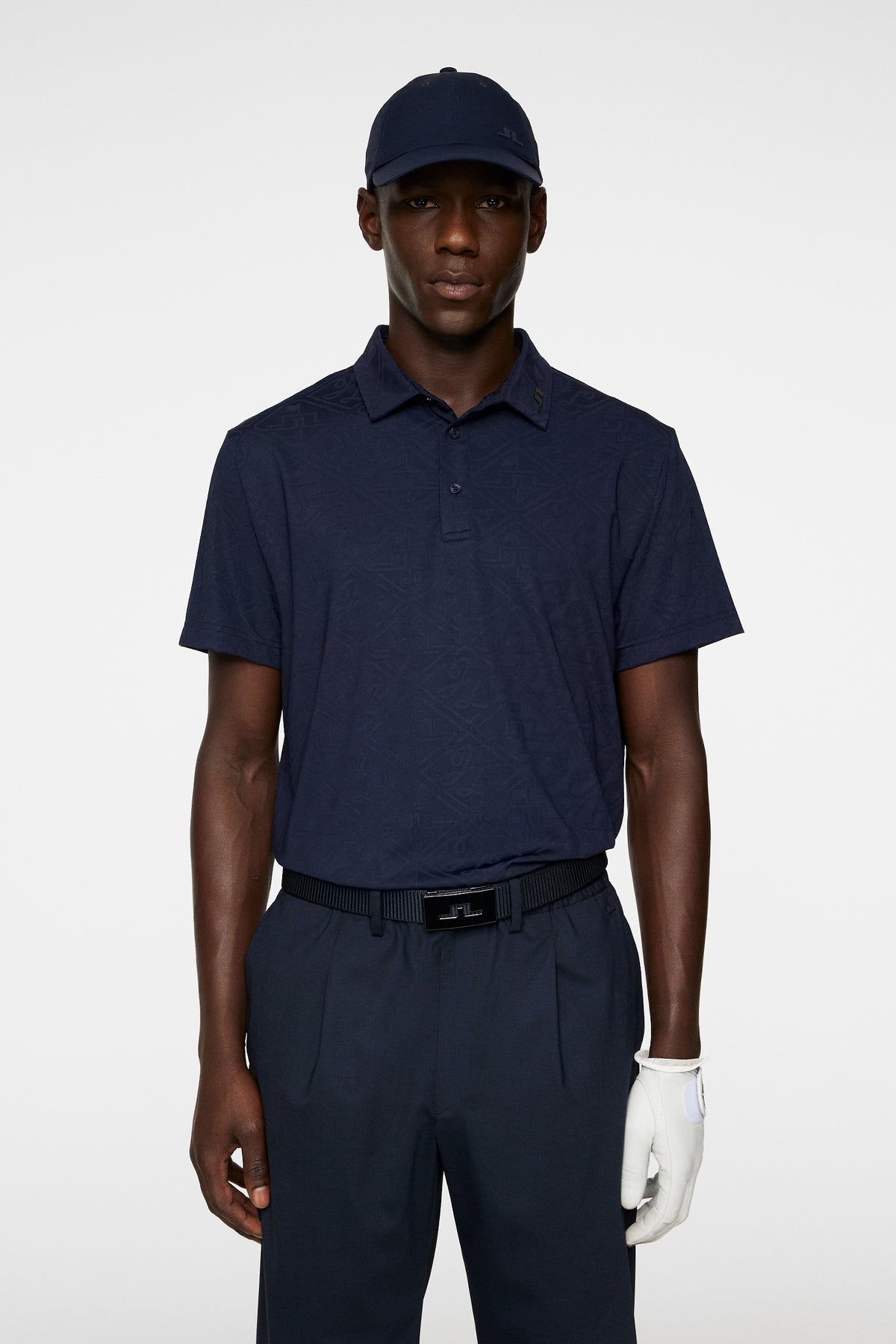 Bison  Regular Jacquard Polo / JL Navy