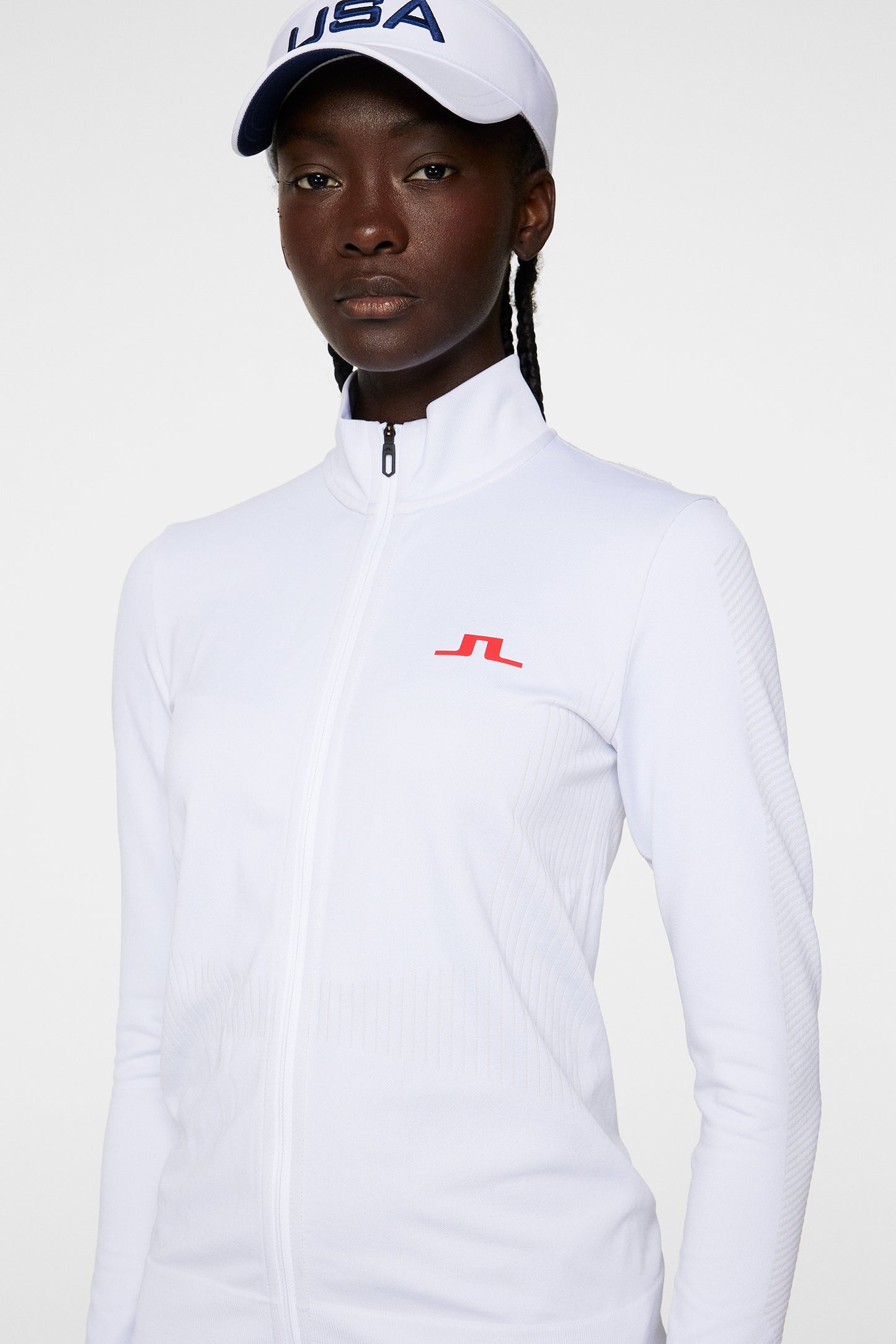 Clarette Seamless Full Zip / White