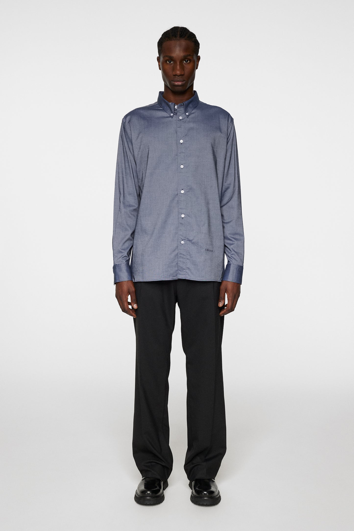 Reg Stretch Oxf Shirt / JL Navy