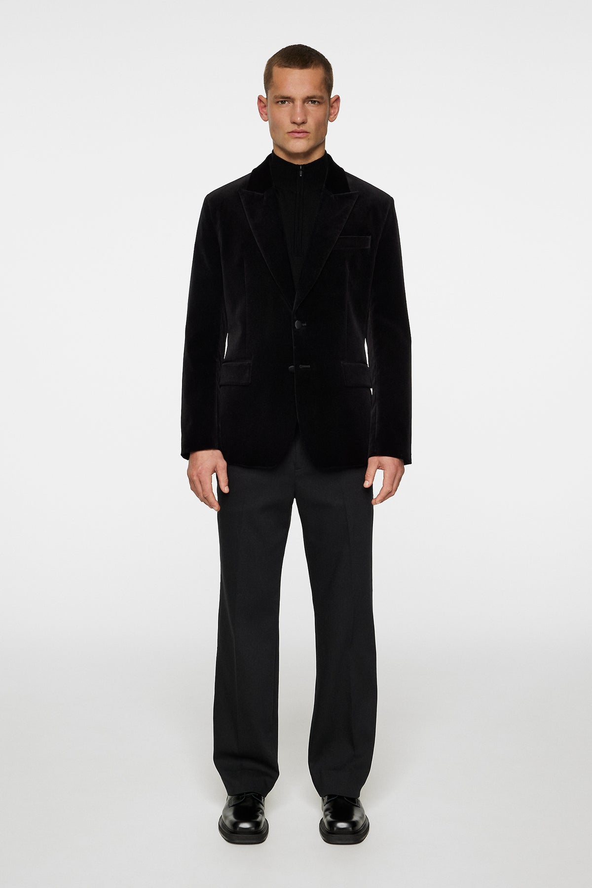 Lenny S Velvet Blazer / Black