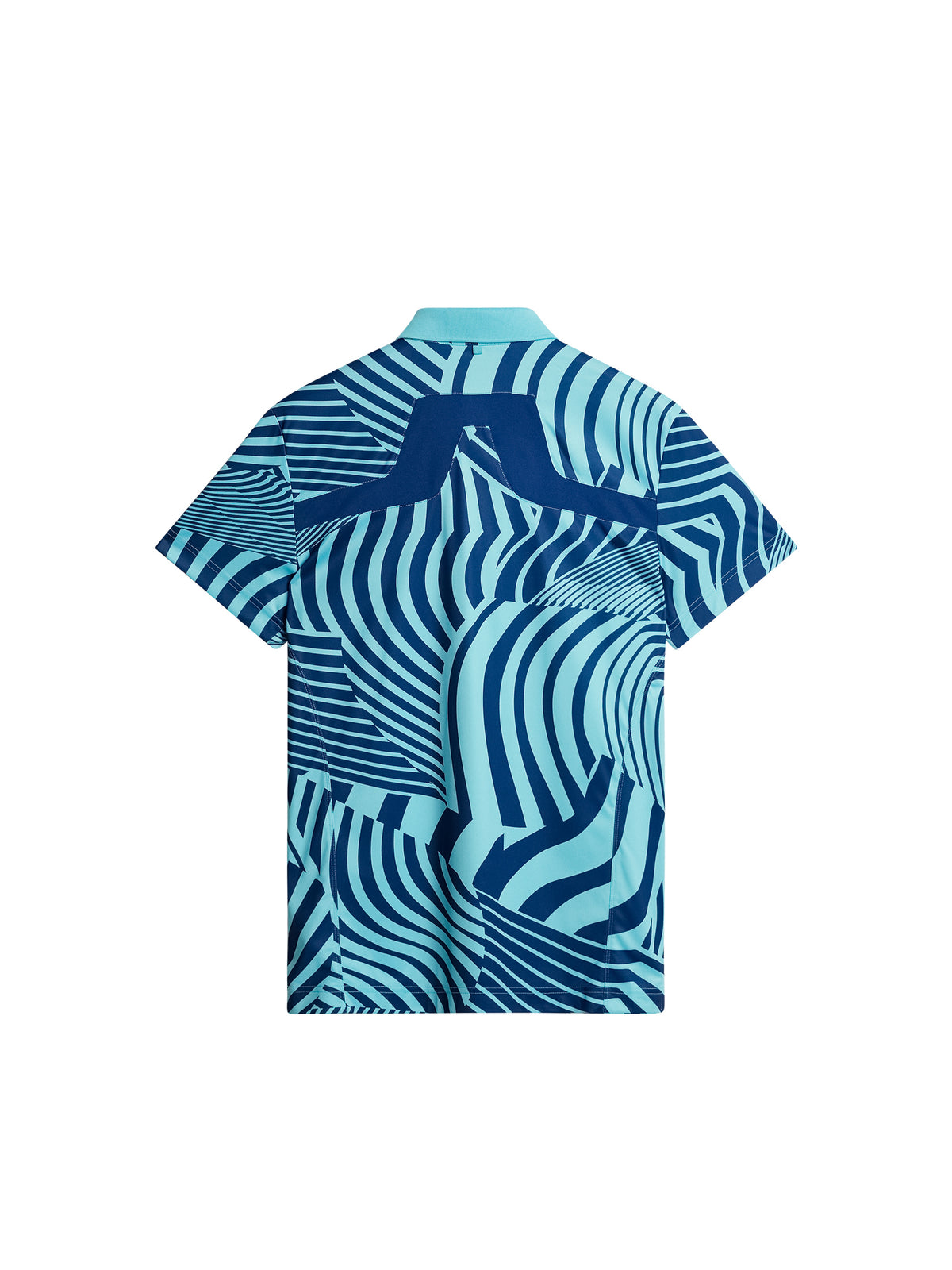 KV Tour Print Golf Polo / Dazzle Wave Blue Curacao